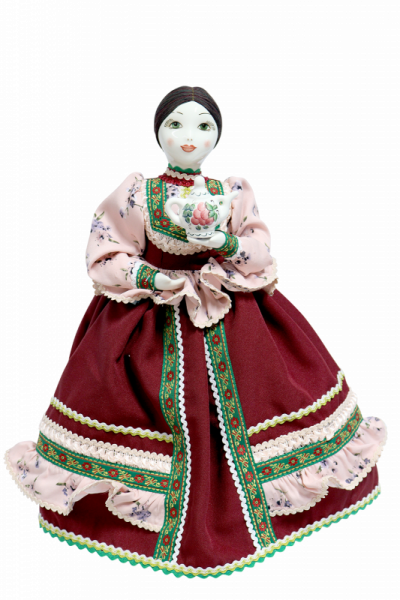 Сувенирная кукла-грелка на чайник Ксюша